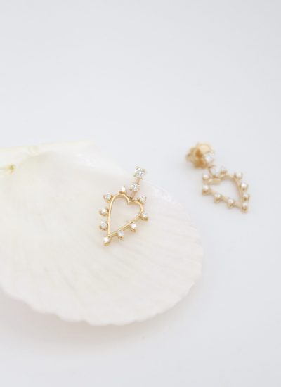 Heart Earrings Ex Voto by Be8